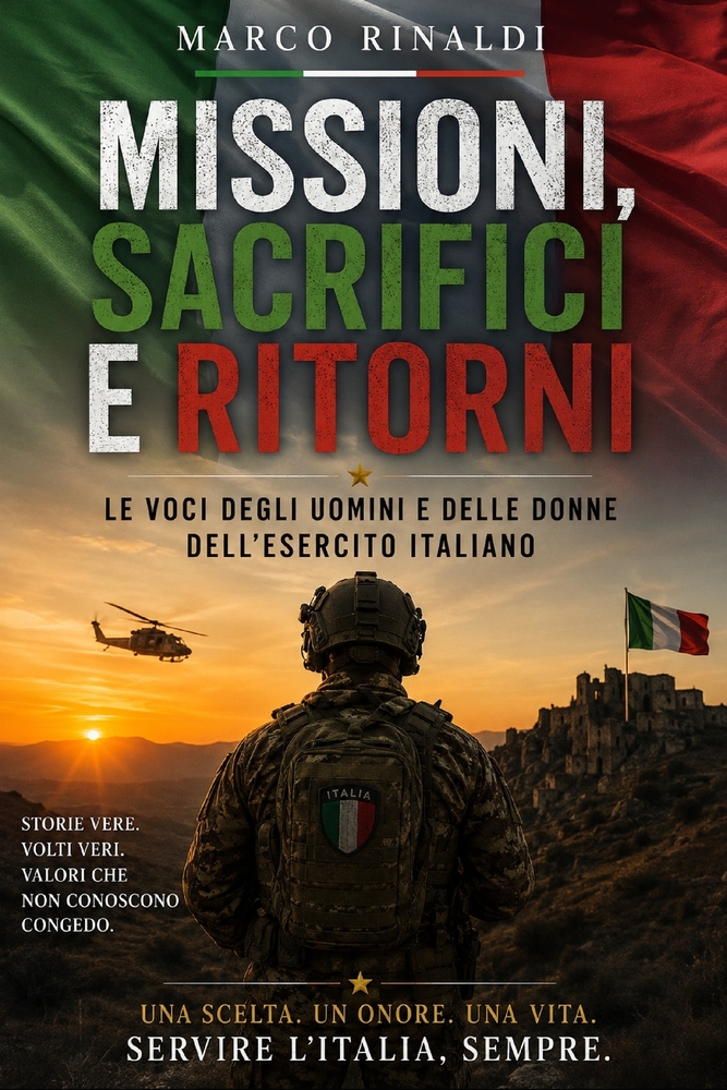 Missioni, sacrifici e ritorni: Storie vere di uomini e donne dell'Esercito Italiano cover