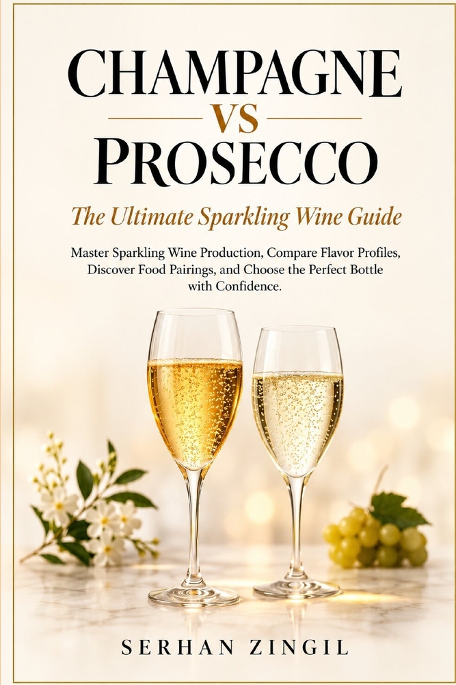 CHAMPAGNE VS PROSECCO - The Ultimate Sparkling Wine Guide: Master Sparkling Wine Production, Compare Flavor Profiles, Discover Food Pairings, and Choo cover