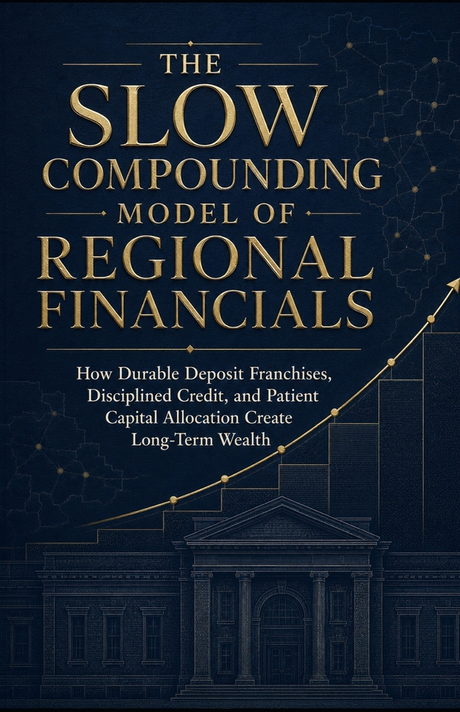 The Slow Compounding Model of Regional Financials: How Durable Deposit Franchises, Disciplined Credit, and Patient Capital Allocation Create Long-Term cover