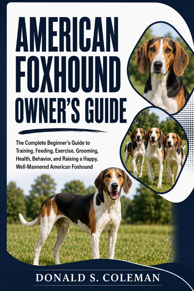 American Foxhound Owner's Guide: The Complete Beginner's Guide to Training, Feeding, Exercise, Grooming, Health, Behavior, and Raising a Happy, Well-M cover