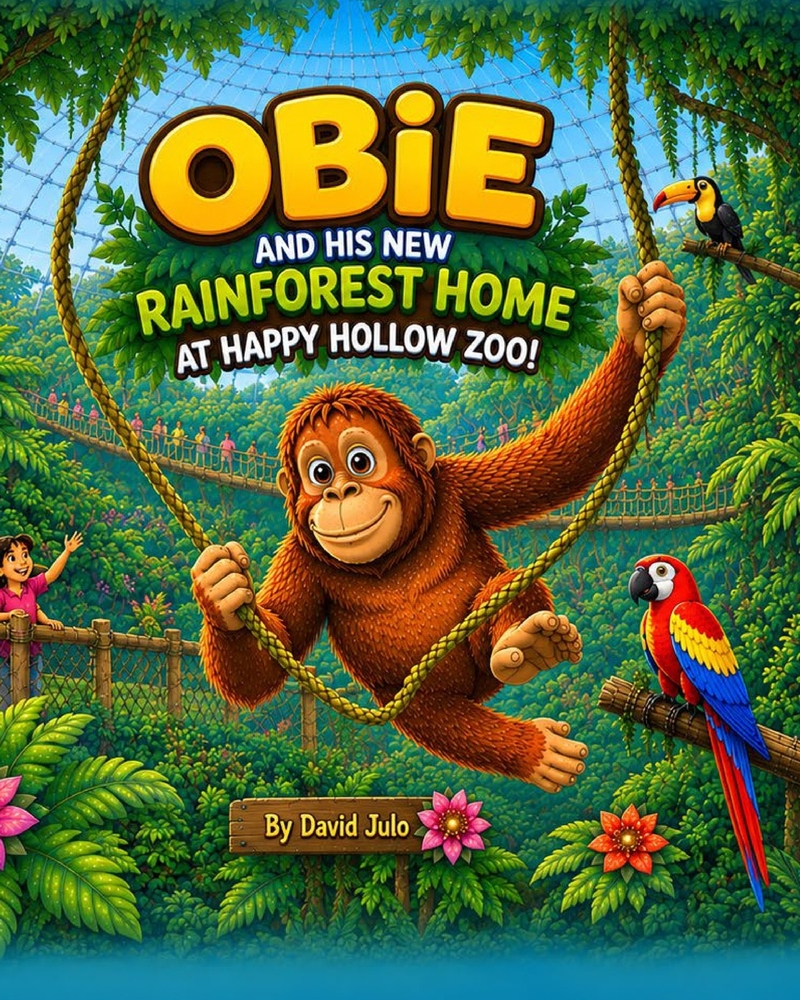 Obie and his New Rainforest Home: Happy Hollow Zoo Rainforest Obie cover
