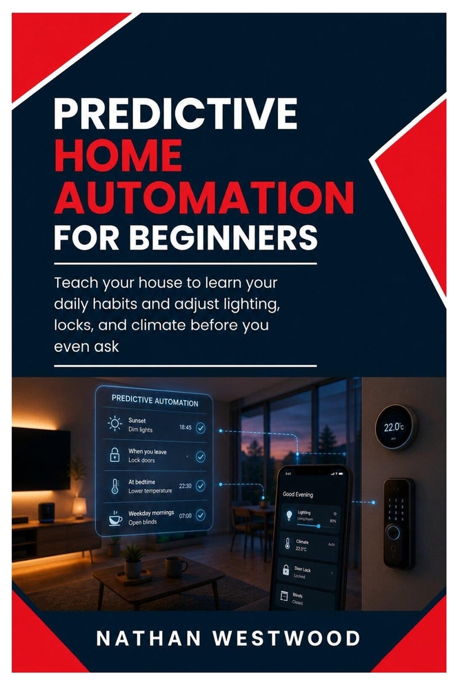 Predictive Home Automation: Teach Your House to Learn Your Daily Habits and Adjust Lighting, Locks, and Climate Before You Even Ask cover