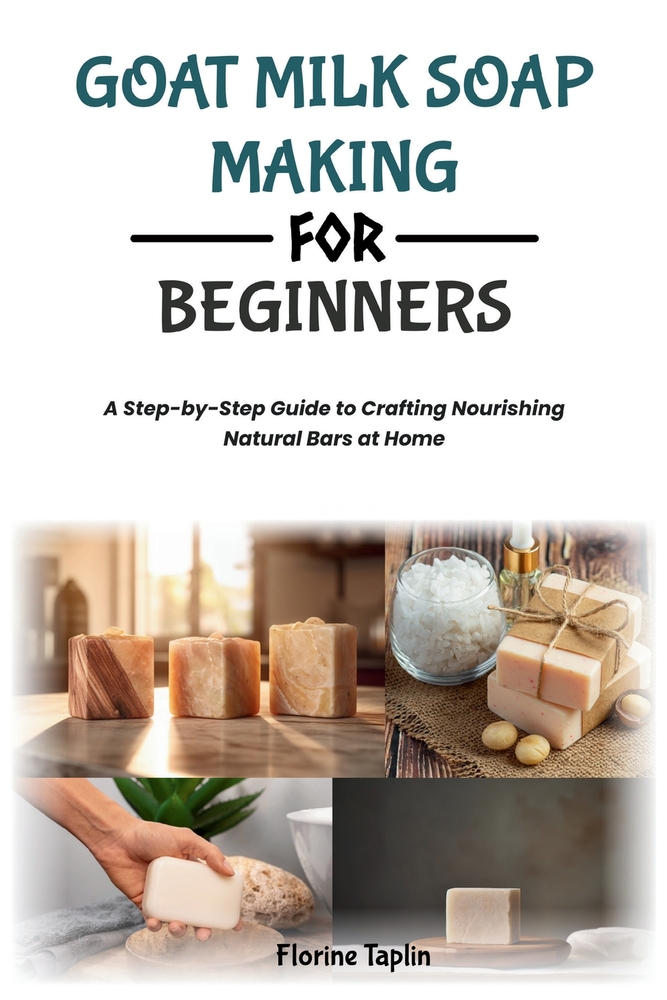 Goat Milk Soap Making for Beginners: A Step-by-Step Guide to Crafting Nourishing Natural Bars at Home cover
