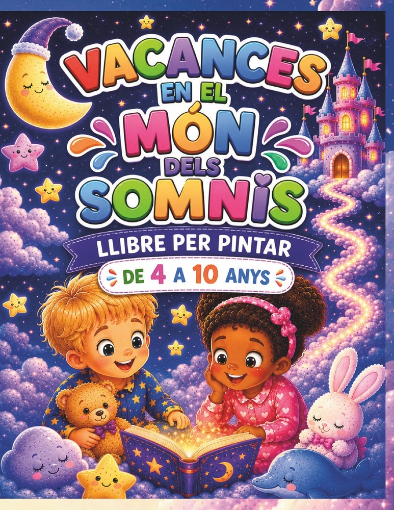 Vacances al Món dels Somnis: llibre per pintar cover