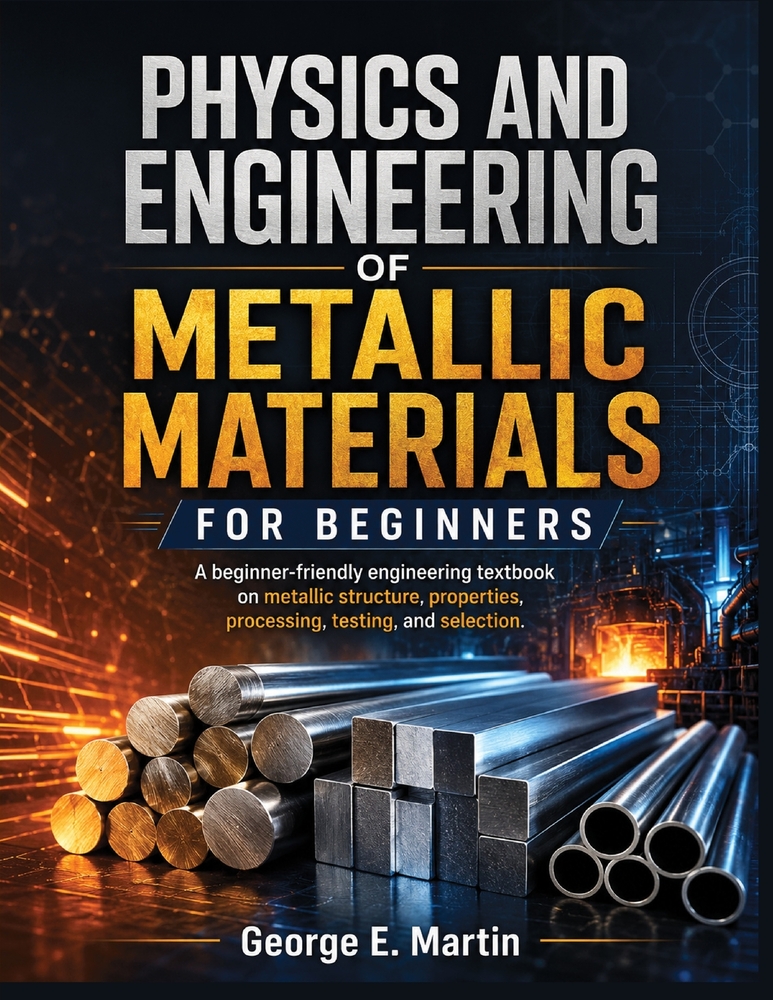 Physics And Engineering of Metallic Materials for Beginners: A beginner-friendly engineering textbook on metallic structure, properties, processing, t cover