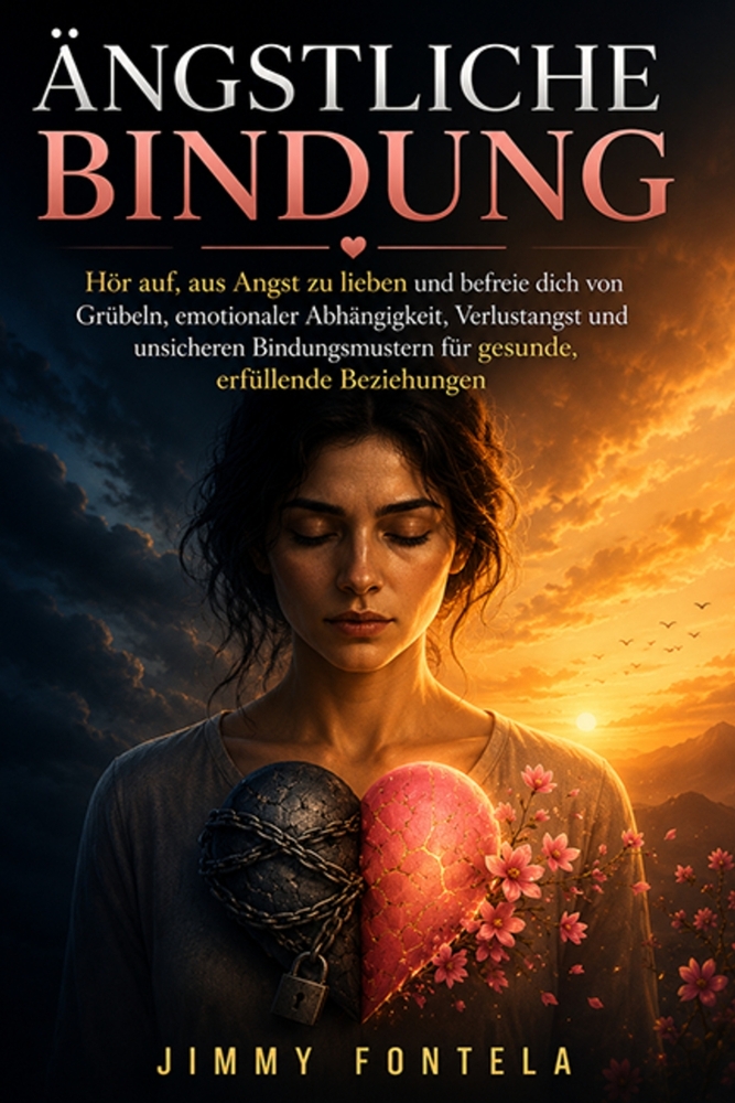 Ängstliche Bindung: Hör auf, aus Angst zu lieben und befreie dich von Grübeln, emotionaler Abhängigkeit, Verlustangst und unsicheren Bindungsmustern f cover