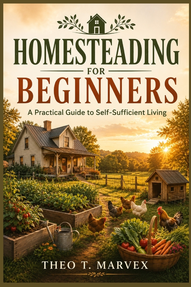 Homesteading for Beginners: A Practical Guide to Self-Sufficient Living cover