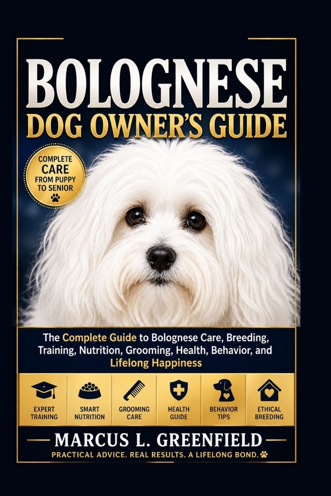 Bolognese Dog Owner's Guide: The Complete Guide to Bolognese Care, Breeding, Training, Nutrition, Grooming, Health, Behavior, and Lifelong Happiness cover