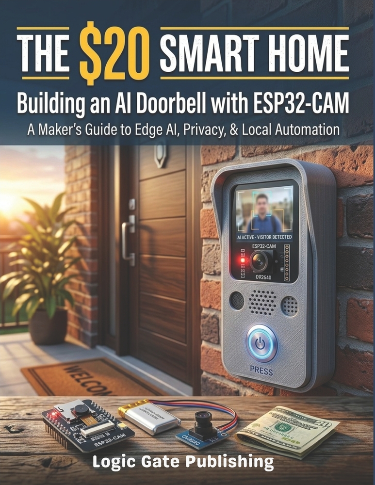 The $20 Smart Home: Build an AI Video Doorbell with the ESP32-CAM - Live Video, Face Recognition, Two-Way Audio, and Home Assistant Integration with N cover