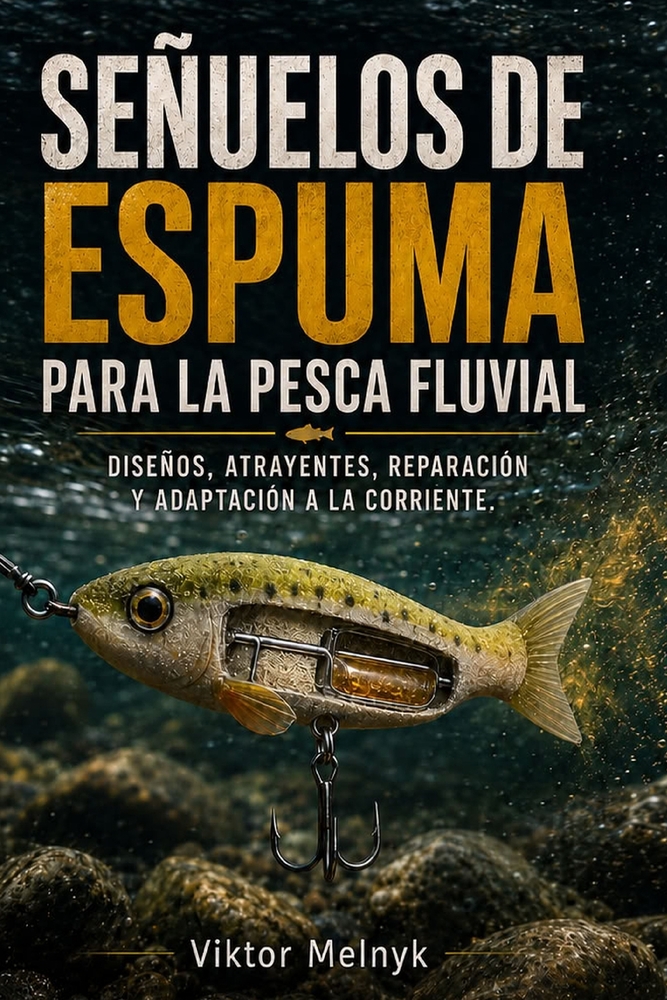 Señuelos de espuma para la pesca fluvial.: Diseños, atrayentes, reparación y adaptación a la corriente. cover