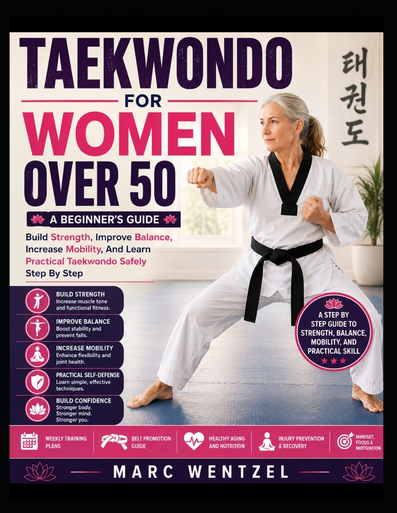 Taekwondo for Women Over 50: Build Strength, Improve Balance, Increase Mobility, And Learn Practical Taekwondo Safely Step By Step cover
