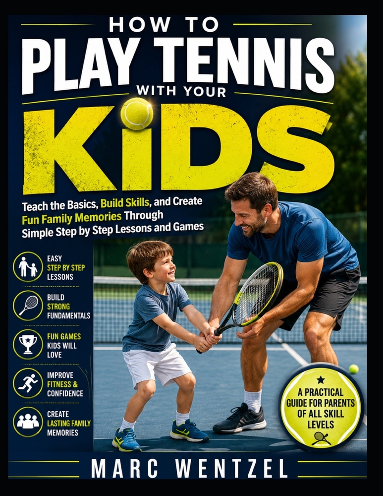 How to Play Tennis with Your Kids: Teach the Basics, Build Skills, and Create Fun Family Memories Through Simple Step by Step Lessons and Games cover