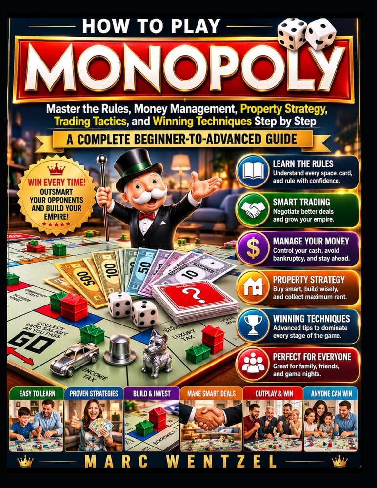 How to Play Monopoly: Master the Rules, Money Management, Property Strategy, Trading Tactics, and Winning Techniques Step by Step cover