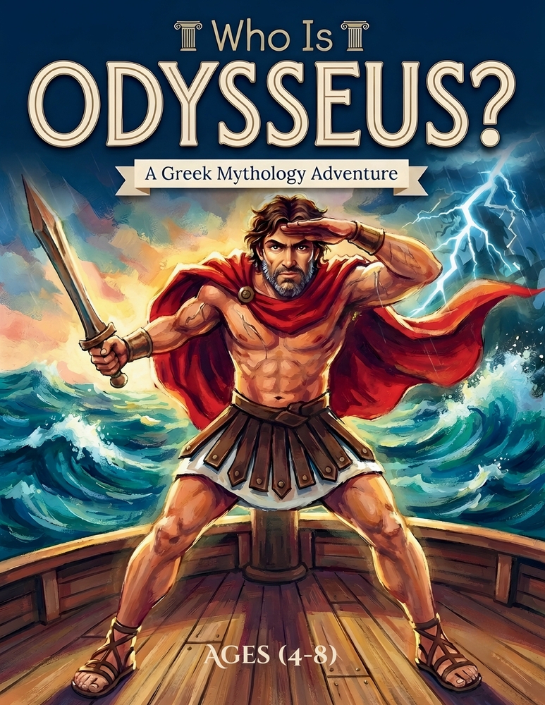 Who is Odysseus?: A Greek Mythology Adventure for Kids Ages 4-8 cover