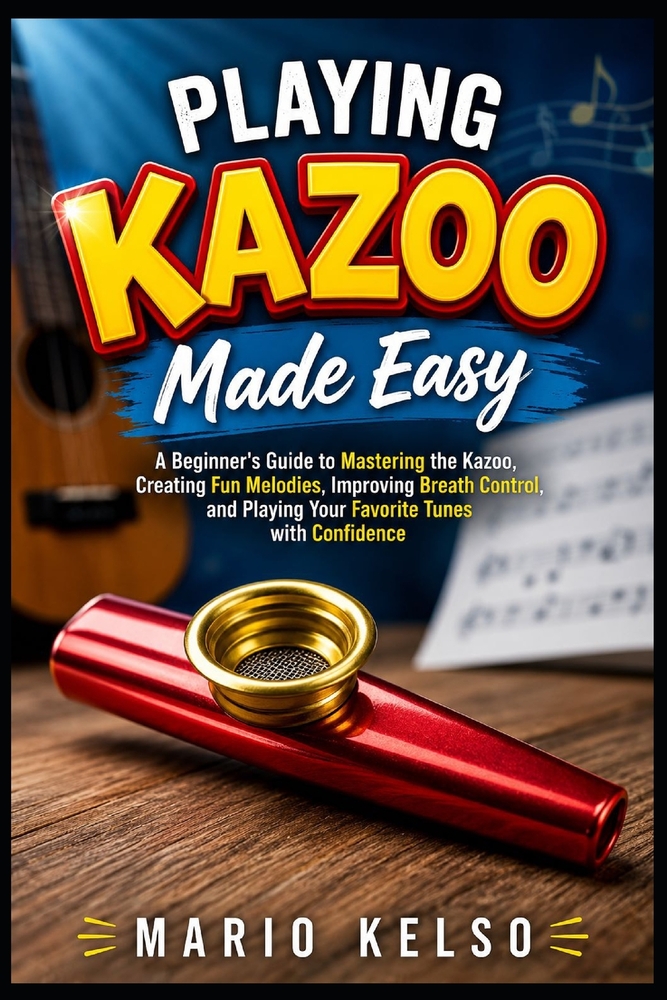 Playing Kazoo Made Easy: A Beginner's Guide to Mastering the Kazoo, Creating Fun Melodies, Improving Breath Control, and Playing Your Favorite Tunes w cover