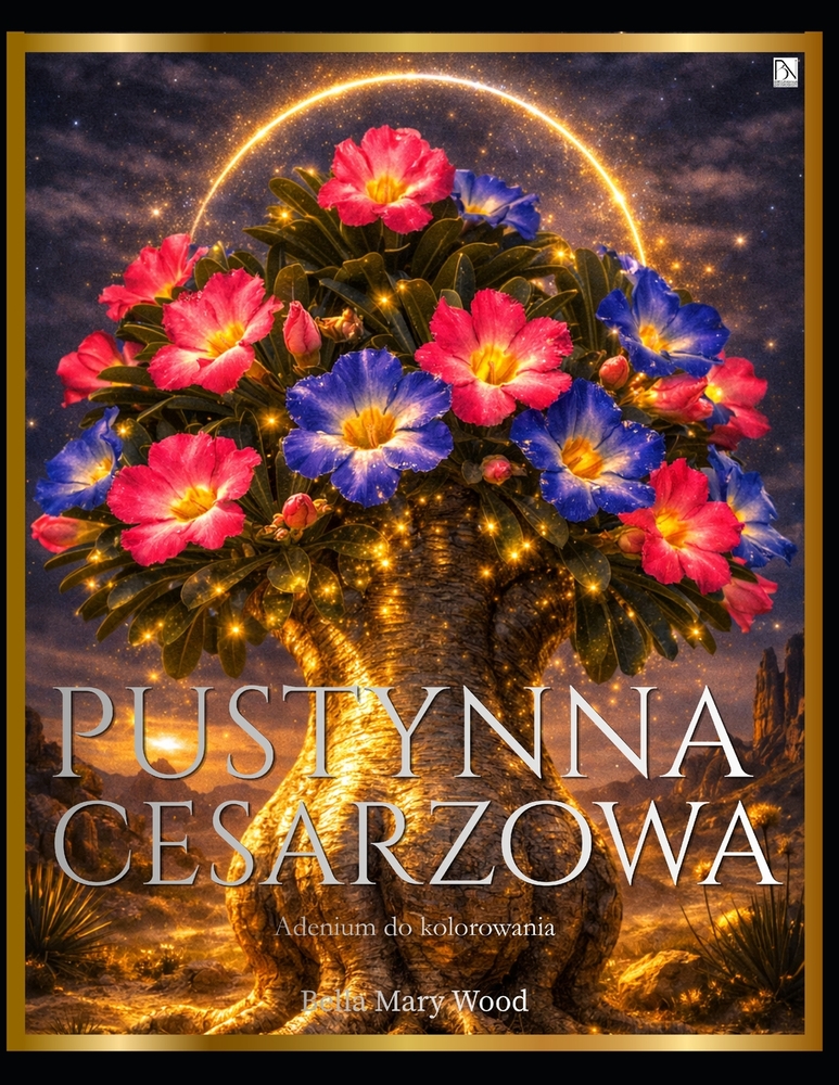 Pustynna Cesarzowa: Artystyczny album adenium: kolorowanie, szkicowanie, ciekawostki cover