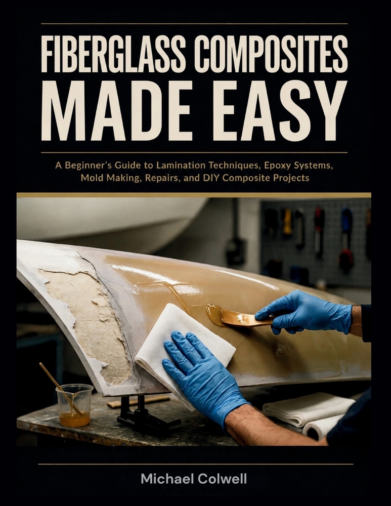 Fiberglass Composites Made Easy: A Beginner's Guide to Lamination Techniques, Epoxy Systems, Mold Making, Repairs, and DIY Composite Projects cover
