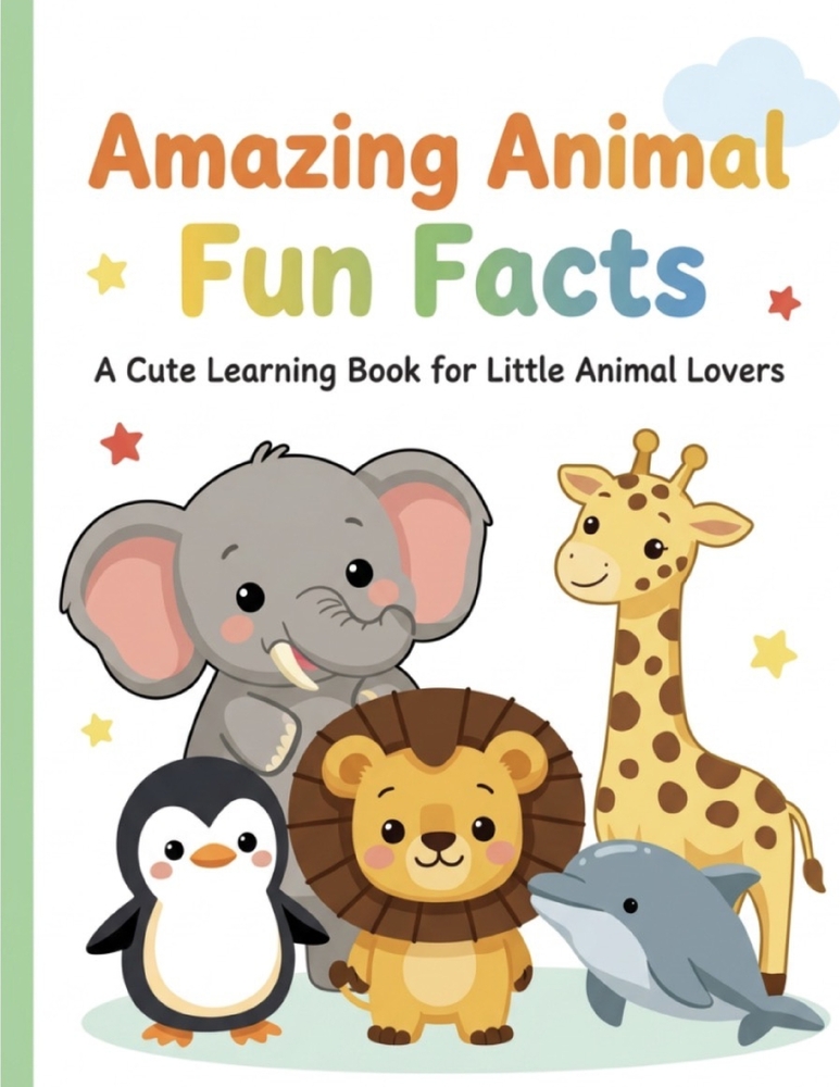 Amazing Animal Fun Facts: A Cute Learning Book for Little Animal Lovers cover