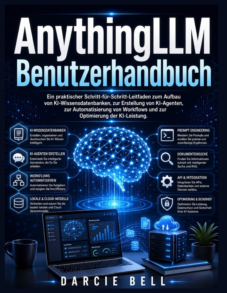 AnythingLLM Benutzerhandbuch: Ein praktischer Schritt-für-Schritt-Leitfaden zum Aufbau von KI-Wissensdatenbanken, zur Erstellung von KI-Agenten, zur A cover