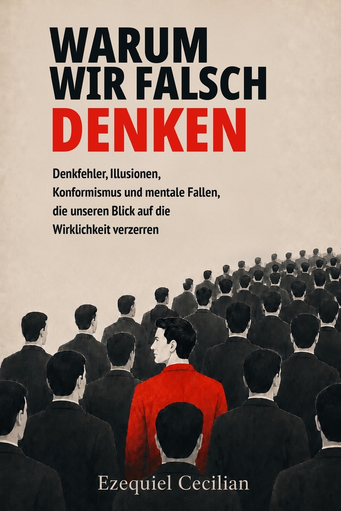 Warum Wir Falsch Denken: Denkfehler, Illusionen, Konformismus und mentale Fallen, die unseren Blick auf die Wirklichkeit verzerren cover