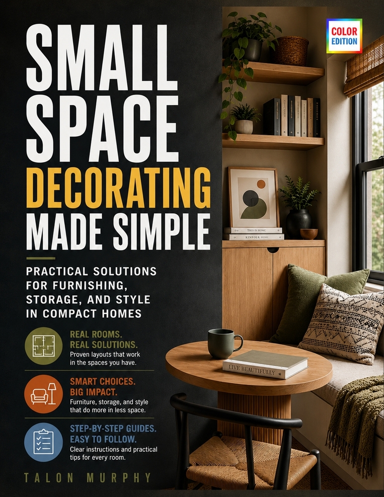 Small Space Decorating Made Simple: Practical Solutions for Furnishing, Storage, and Style in Compact Homes cover
