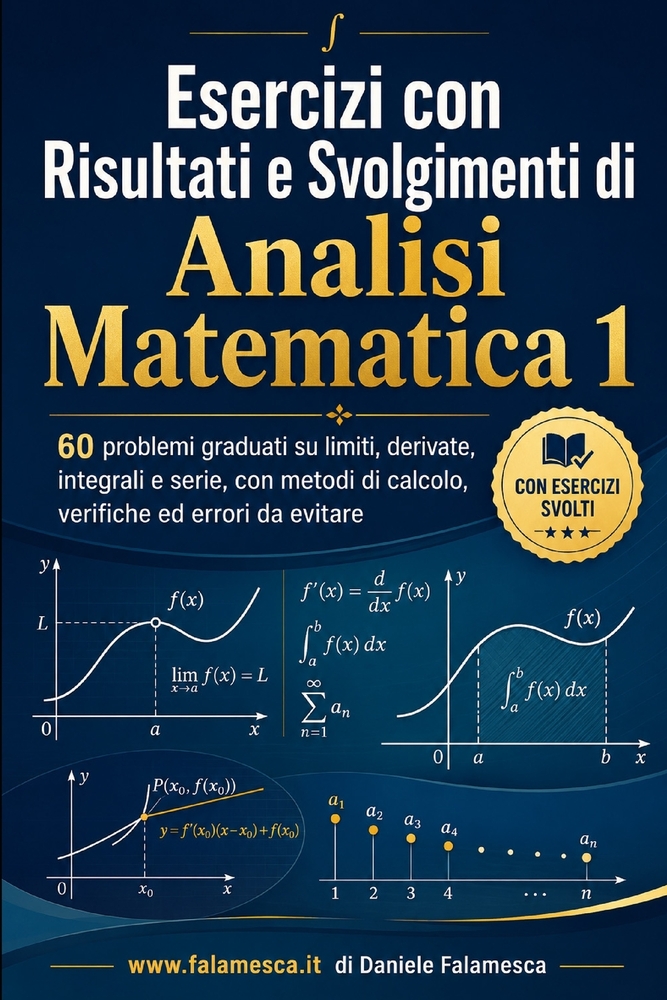 Esercizi con Risultati e Svolgimenti di Analisi Matematica 1: 60 problemi graduati su limiti, derivate, integrali e serie, con metodi di calcolo, veri cover