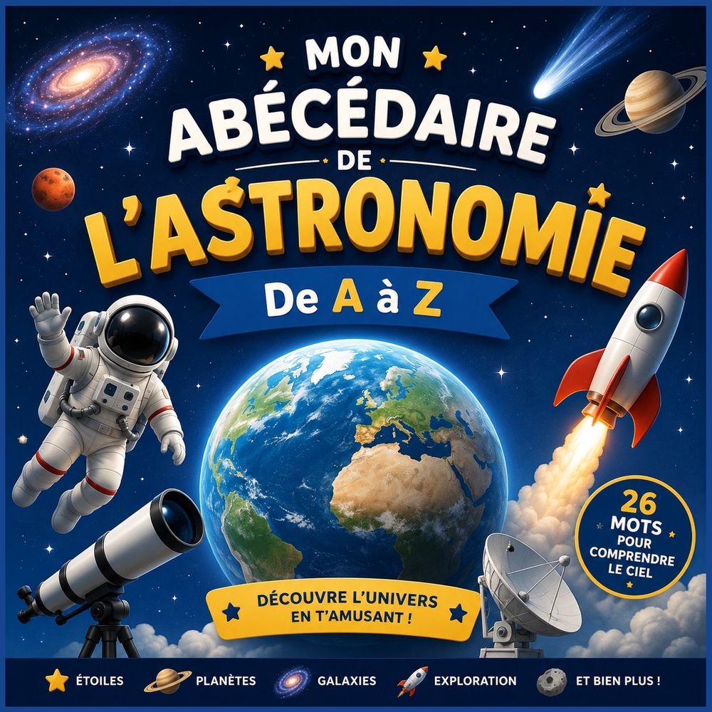 Mon abécédaire de l'astronomie: 26 mots illustrés pour découvrir l'espace, les planètes et les étoiles cover