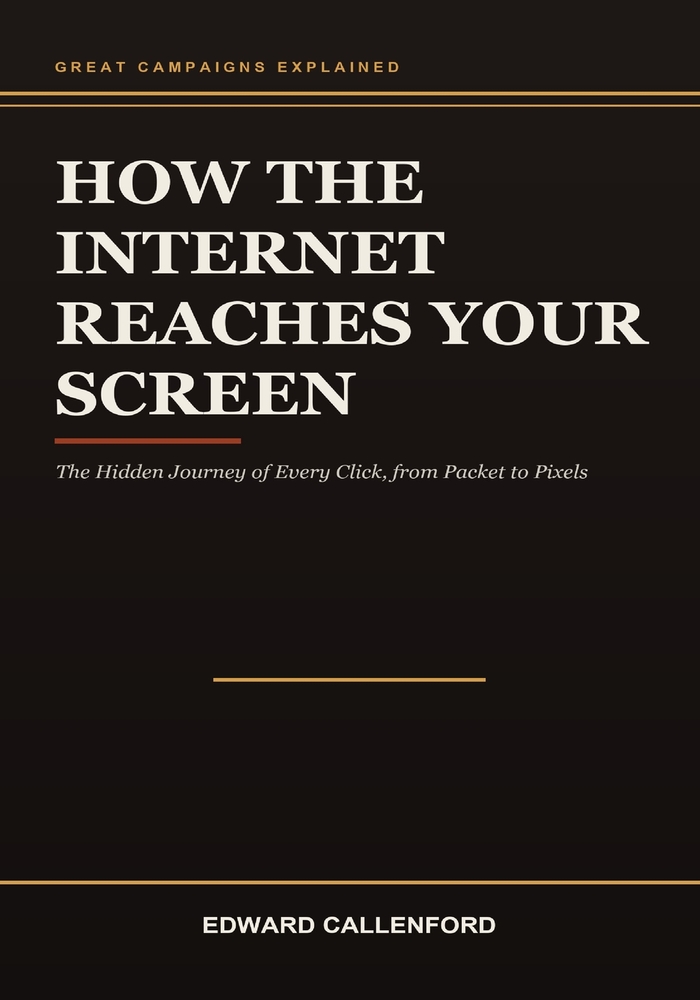 How the Internet Reaches Your Screen: The Hidden Journey of Every Click, from Packet to Pixels cover