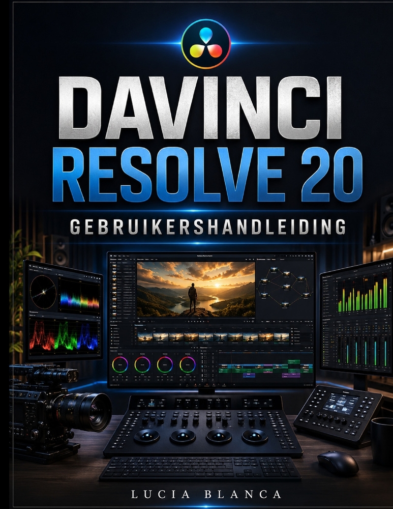 DaVinci Resolve 20 Gebruikershandleiding: Een complete stapsgewijze handleiding voor professionele videobewerking, kleurcorrectie, Fusion Visual Effec cover