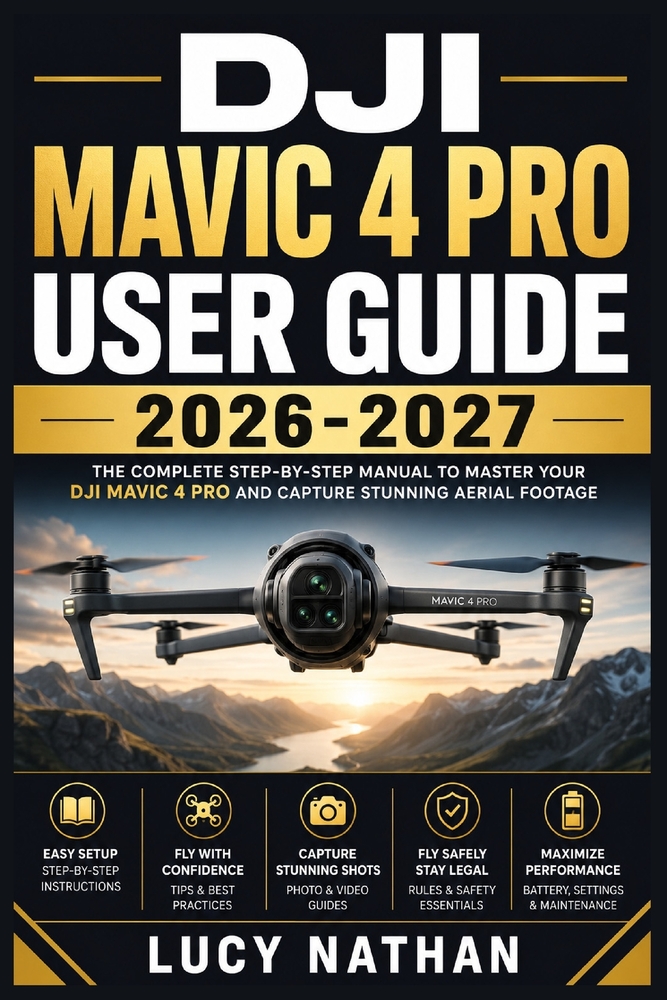 DJI Mavic 4 Pro User Guide 2026-2027: Setup, Intelligent Modes, Cinematic Techniques, and Troubleshooting Made Simple cover