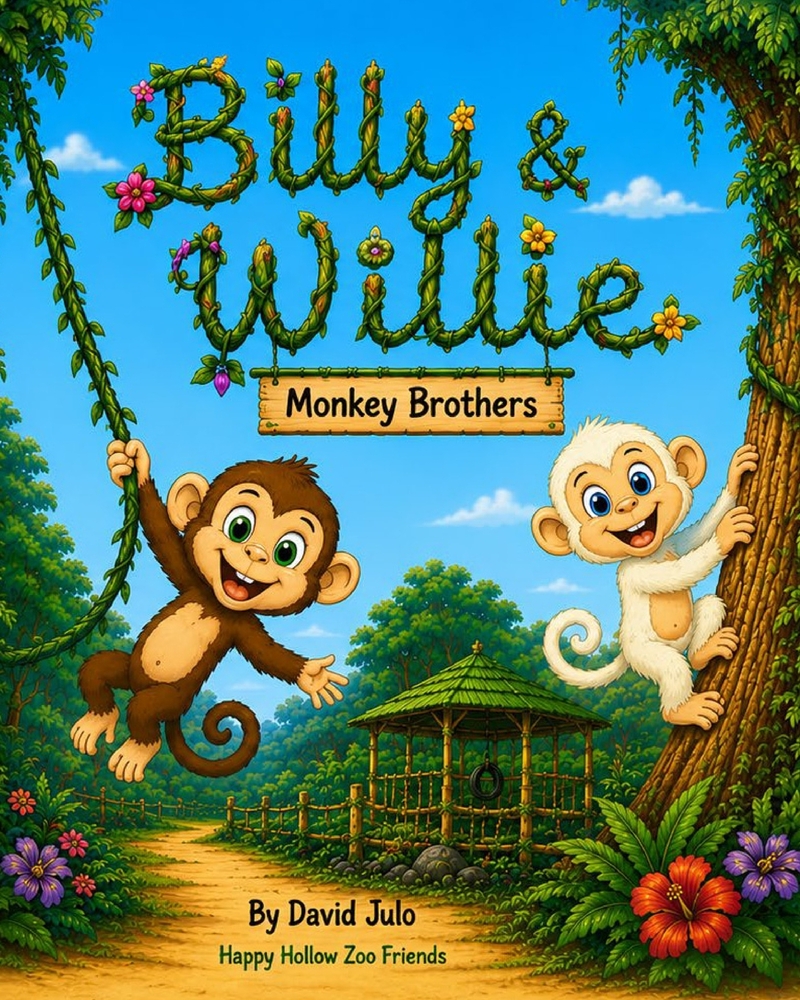 Billy & Willie: Monkey Brothers - A Happy Hollow Zoo Friends Adventure: A Fun Children's Story About Friendship, Family, Adventure and Life at Happy H cover
