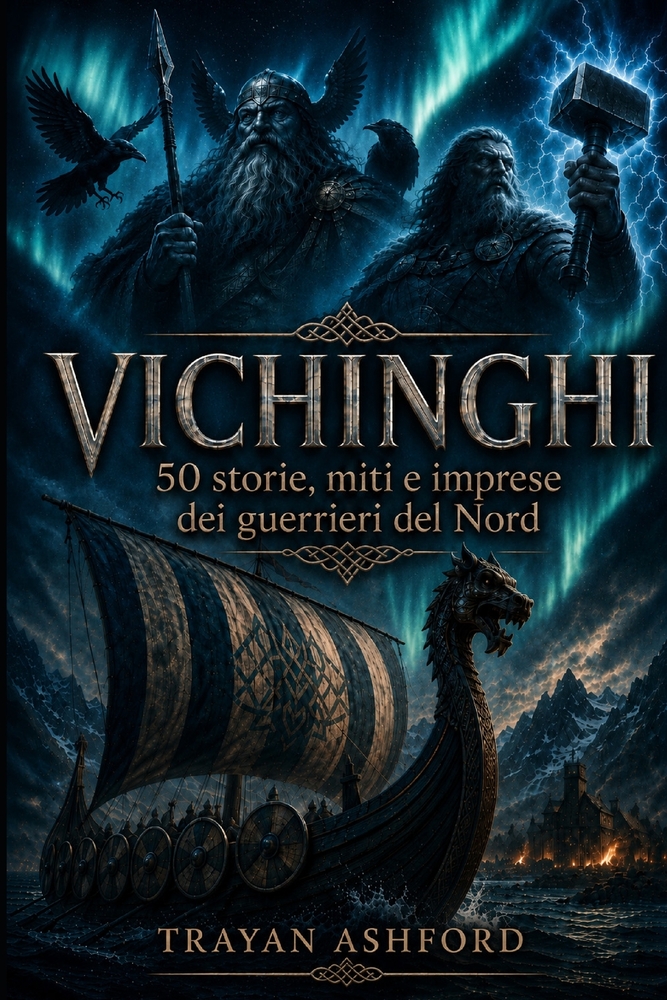 Vichinghi: 50 storie, miti e imprese dei guerrieri del Nord cover