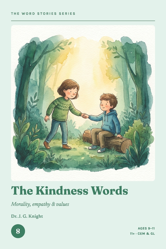 The Word Stories Series - Book 8: The Kindness Words: 11+ Vocabulary Through Stories for CEM & GL Ages 9-11 Reading Comprehension & Vocabulary Practic cover