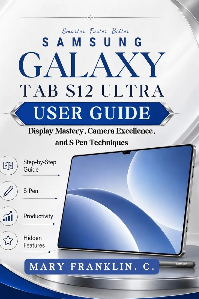 Samsung Galaxy Tab S12 Ultra User Guide: Display Mastery, Camera Excellence, and S Pen Techniques cover
