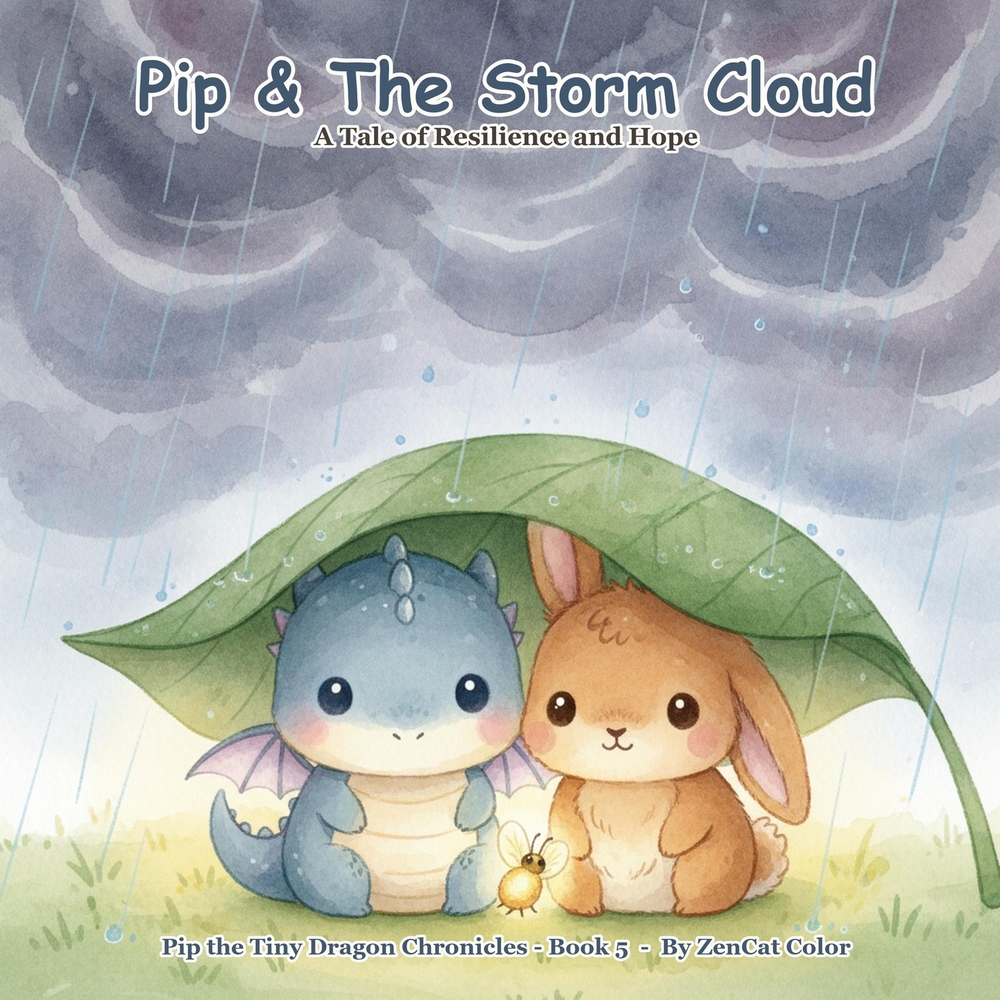 Pip & The Storm Cloud: A Tiny Dragon's Tale of Resilience and Hope: Pip the Tiny Dragon Chronicles #5 cover