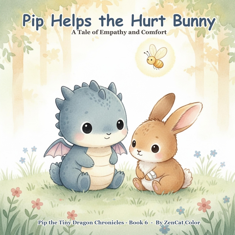 Pip Helps the Hurt Bunny: A Tiny Dragon's Tale of Empathy and Healing: Pip the Tiny Dragon Chronicles #6 cover