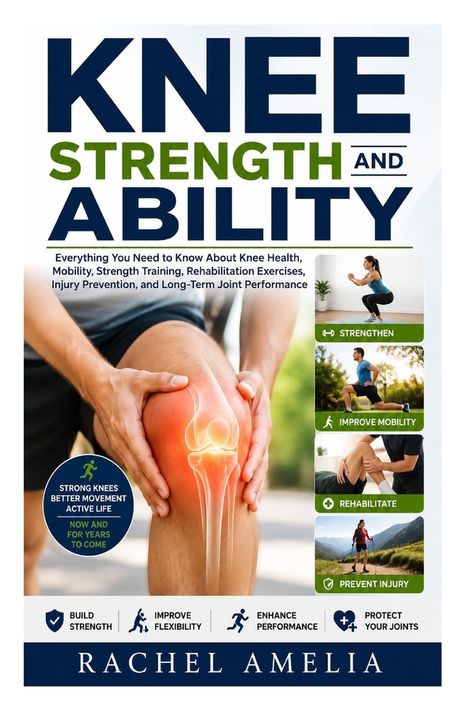 Knee Strength and Ability: Everything You Need to Know About Knee Health, Mobility, Strength Training, Rehabilitation Exercises, Injury Prevention, an cover