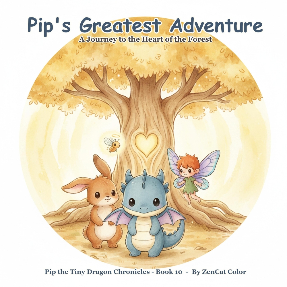 Pip's Greatest Adventure: The Heart of the Forest (Pip the Tiny Dragon Chronicles, Book 10): The Complete Series Finale cover