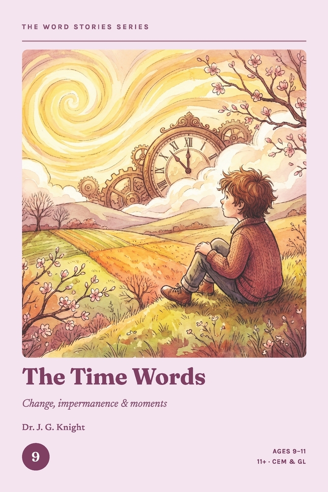 The Word Stories Series - Book 9: The Time Words: 11+ Vocabulary Through Stories for CEM & GL Ages 9-11 Reading Comprehension & Vocabulary Practice cover