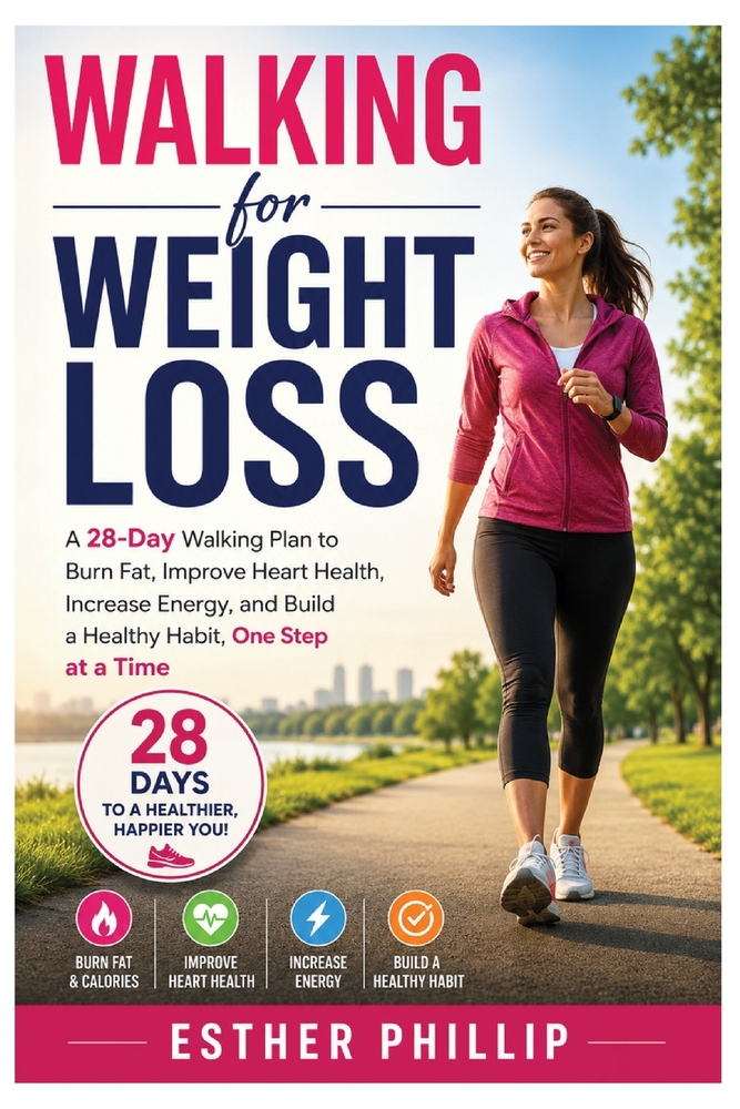 Walking for Weight Loss: A 28-Day Walking Plan to Burn Fat, Improve Heart Health, Increase Energy, and Build a Healthy Habit One Step at a Time cover