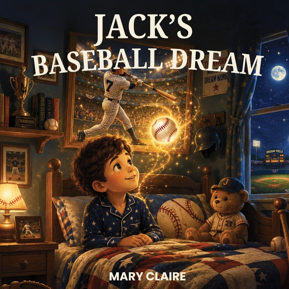 jack's baseball dream: a heartwarming bedtime story about courage, kindness, teamwork, and believing big dreams cover