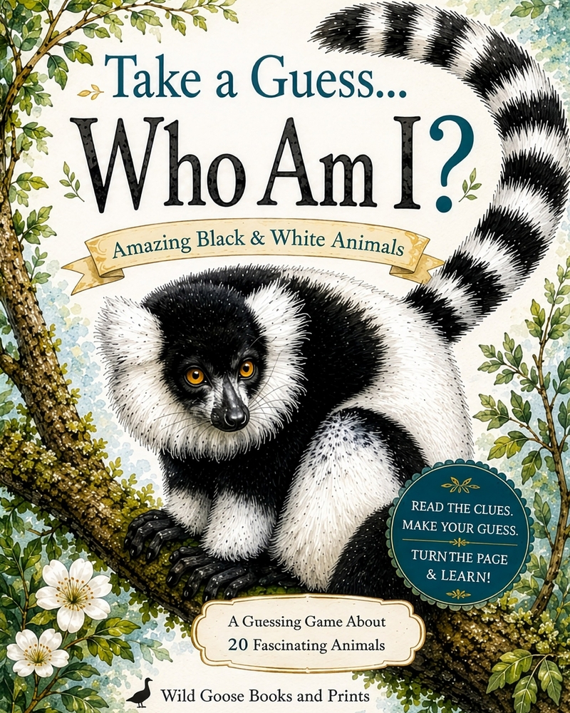 Take a Guess... Who Am I?: Amazing Black & White Animals cover