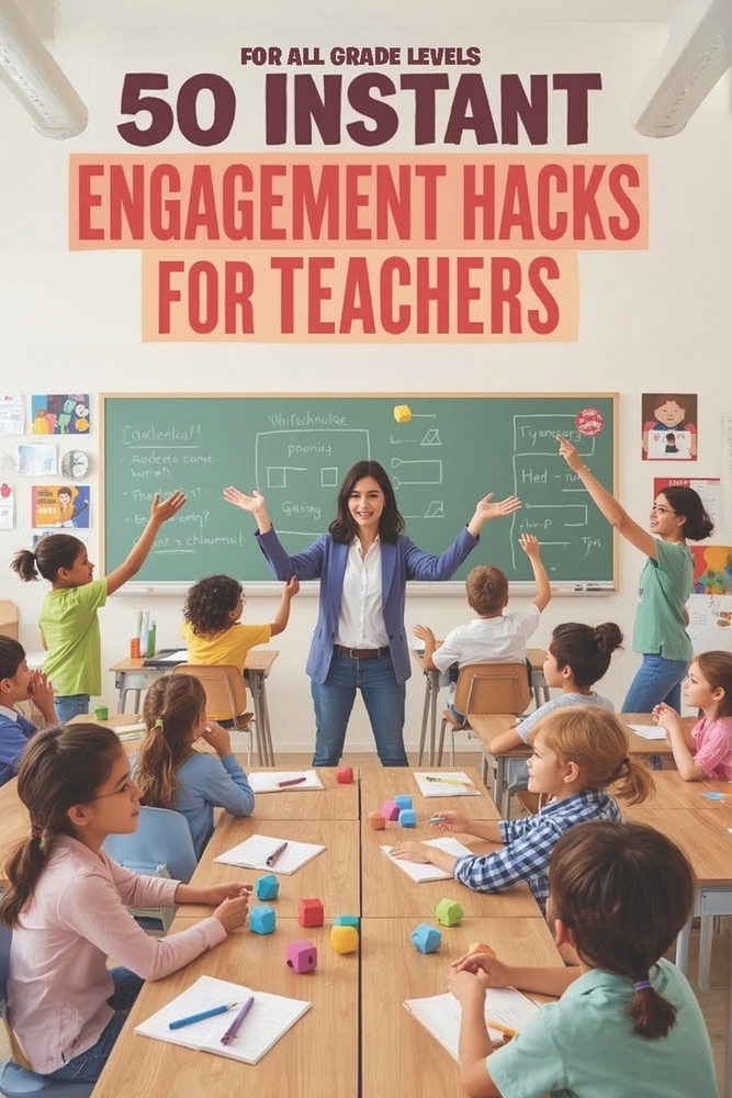 50 Instant Engagement Hacks for Teachers: Quick, Low-Prep Activities to Spark Curiosity, Boost Participation, and Keep Students Focused cover