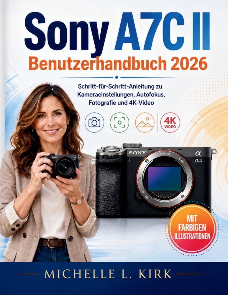 Sony A7C II Benutzerhandbuch 2026: Schritt-fur-Schritt-Anleitung zu Kameraeinstellungen, Autofokus, Fotografie und 4K-Video cover