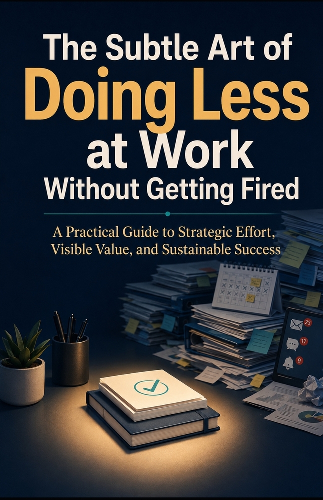 The Subtle Art of Doing Less at Work Without Getting Fired: A Practical Guide to Strategic Effort, Visible Value, and Sustainable Success cover
