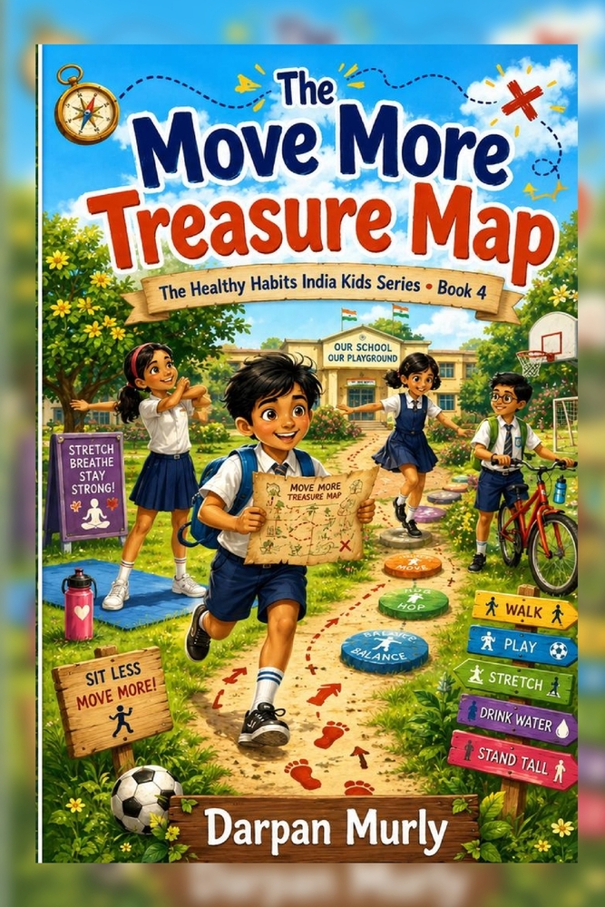 The Move More Treasure Map: A Healthy Habits Adventure About Active Play, Strength, Posture and Joyful Movement cover