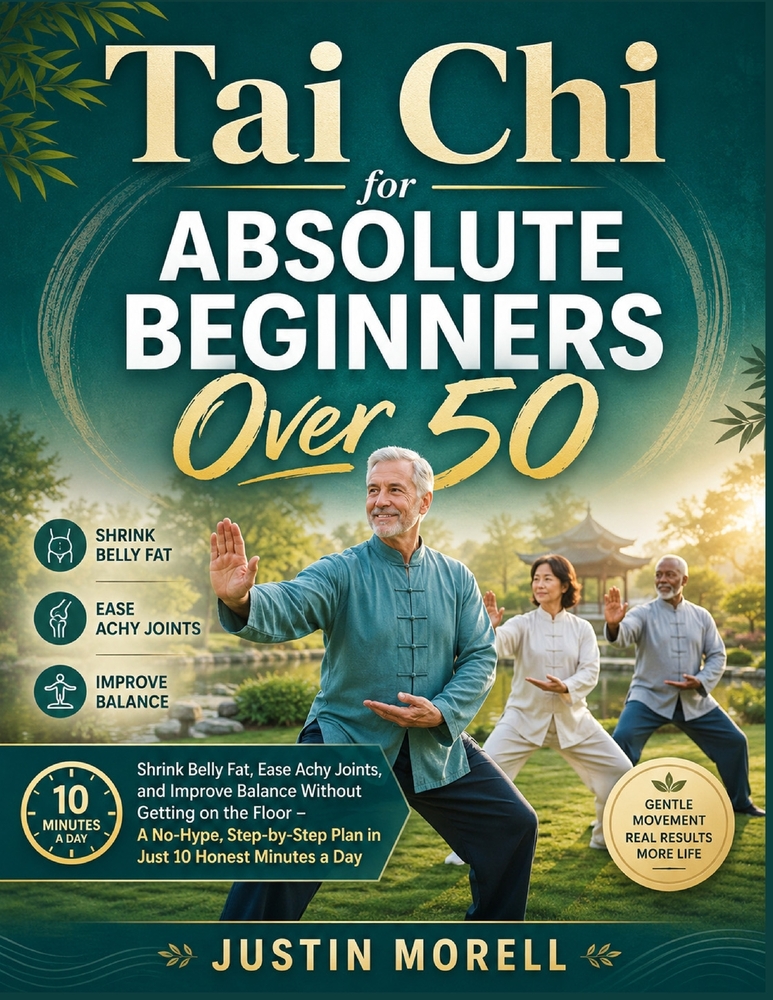 Tai Chi for Absolute Beginners Over 50: Shrink Belly Fat, Ease Achy Joints, and Improve Balance Without Getting on the Floor - A No-Hype, Step-by-Step cover