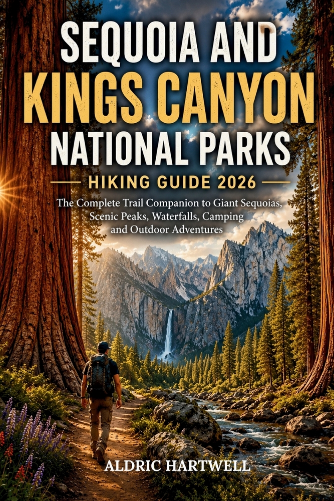Sequoia and Kings Canyon National Parks Hiking Guide 2026: Your Complete Trail Companion to Giant Sequoias, Scenic Peaks, Waterfalls, Camping and Outd cover