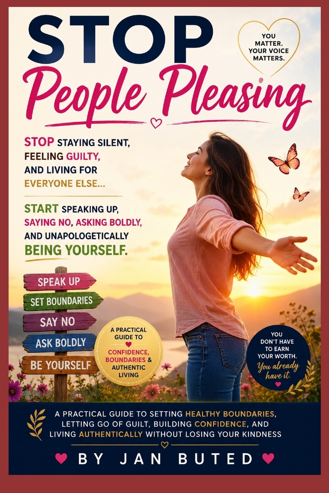 Stop People Pleasing: Stop Staying Silent, Feeling Guilty, and Living for Everyone Else... Start Speaking Up, Saying No, Asking Boldly, and Becoming Y cover