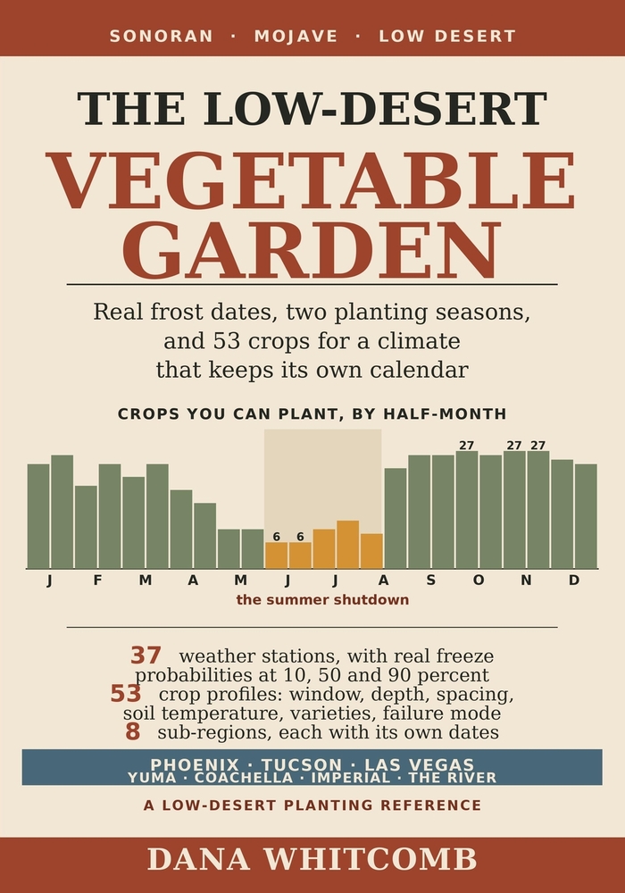 The Low-Desert Vegetable Garden: Real Frost Dates, Two Planting Seasons, and 53 Crops for Phoenix, Tucson, Las Vegas, Yuma, and the Sonoran and Mojave cover
